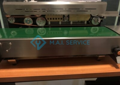 เครื่องซีลปากถุงแบบสายพาน เครื่องซีลปากถุงแนวนอน เครื่องซีลปากถุงแนวตั้ง หจก เอ็มเอไอ แพคเกจ MAIPACKAGE