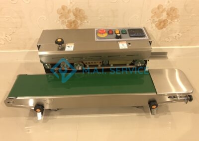 เครื่องซีลปากถุงแบบสายพาน เครื่องซีลปากถุงแนวนอน เครื่องซีลปากถุงแนวตั้ง หจก เอ็มเอไอ แพคเกจ MAIPACKAGE