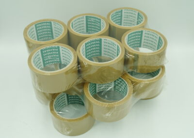 เทปกาวสีน้ำตาลยี่ห้อPOLYSEAL ขนิดกาวยาง