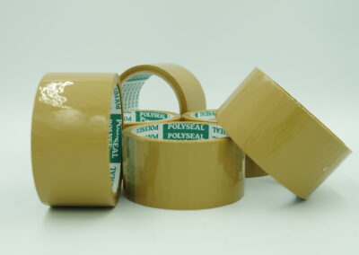 เทปกาวOPP ยี่ห้อPOLYSEAL สีน้ำตาล