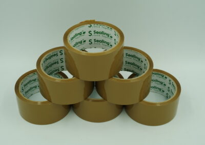 เทปกาว,เทปกาวปิดกล่อง,เทปกาวสีชา,เทปปิดกล่องสีน้ำตาลยี่ห้อS.SEALING