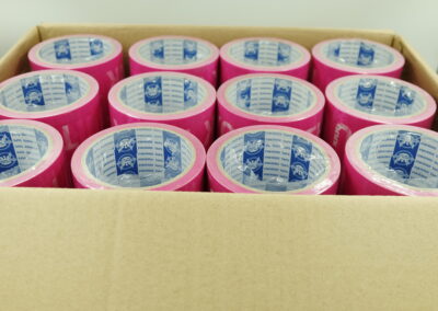 เทปขอบคุณ,เทปThank you,เทปขอบคุณพื้นสีชมพูตัวหนังสือสีขาว