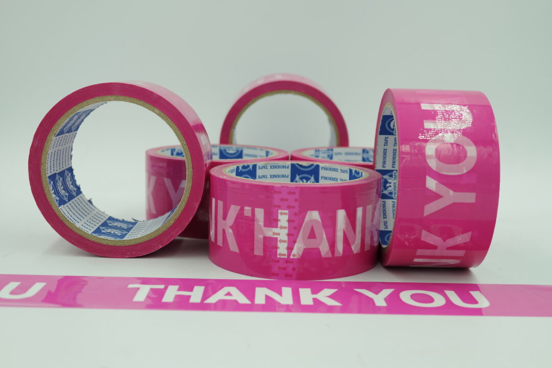 เทปกาวขอบคุณสีชมพู