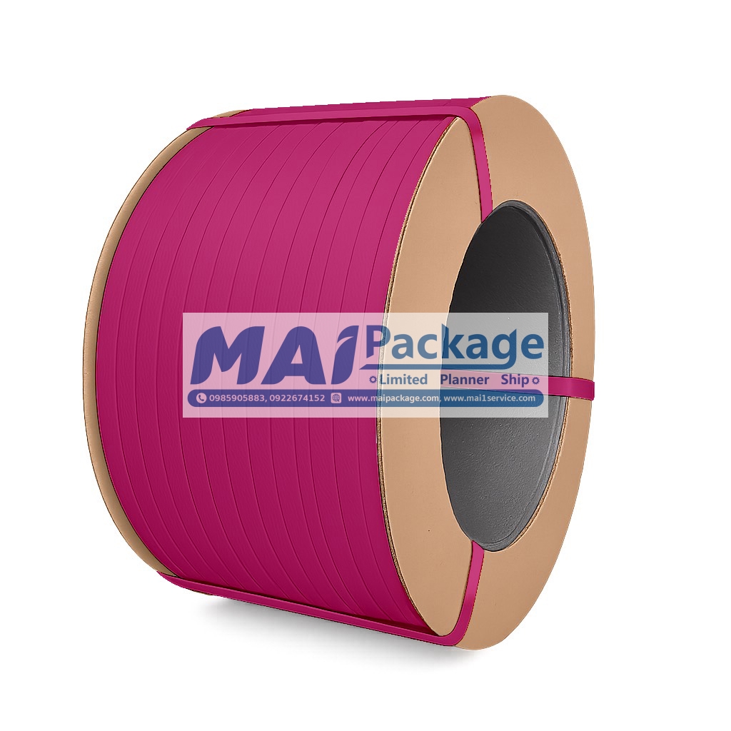 สายรัดพลาสติกPP สีน้ำชมพู สายรัดพลาสติกPP สีน้ำชมพู