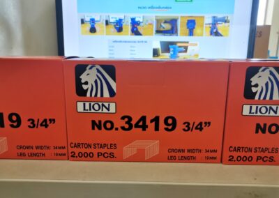 ลวดเย็บกล่องLIONเบอร์3419
