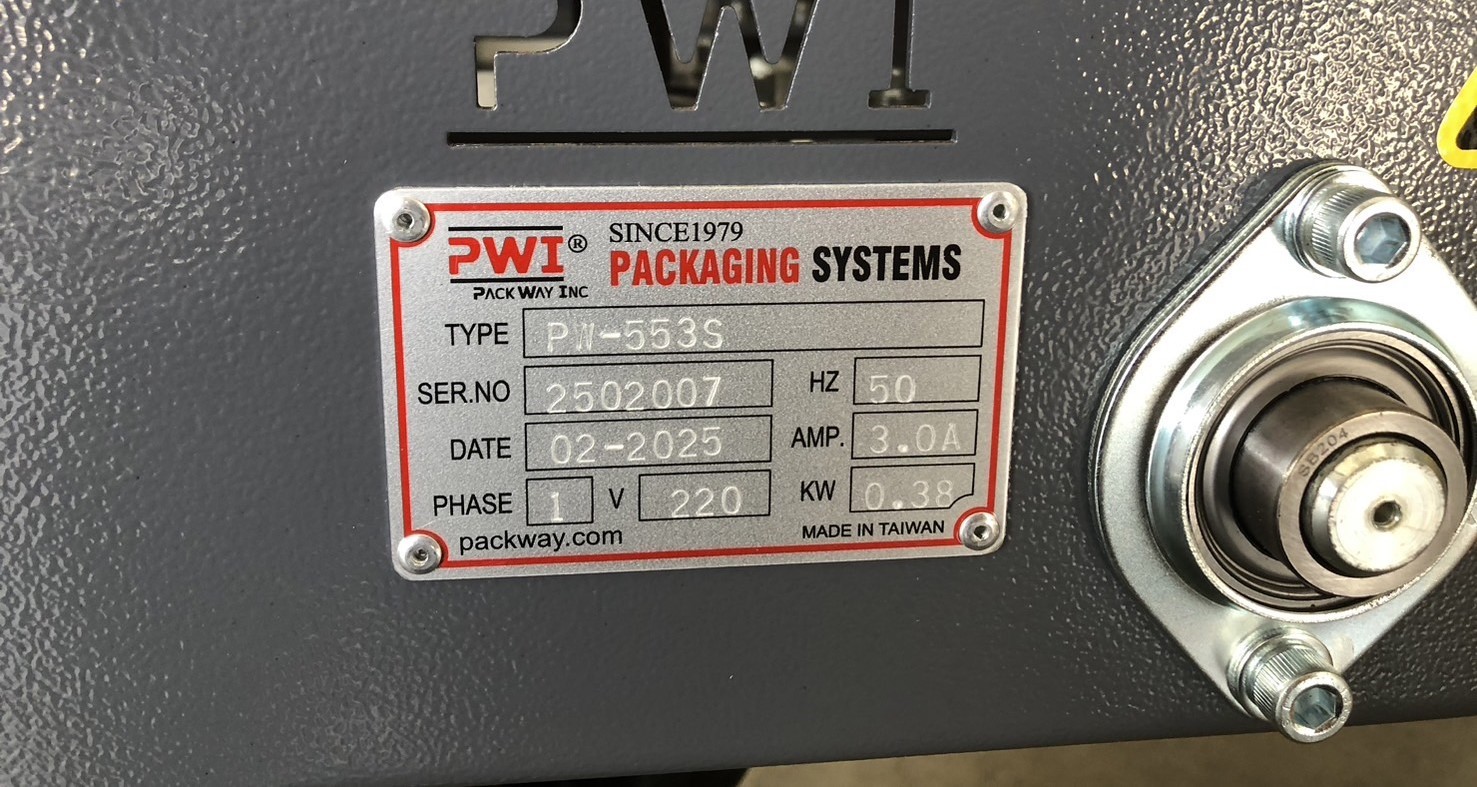 เครื่องปิดเทปกาว,เครื่องปิดเทปกาวรุ่นPW-553S,เครื่องปิดเทปกาวไต้หวัน